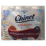 Chinet Comfort 16oz Insulated Cups & Lids - 70 Count