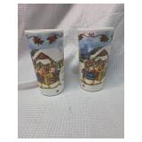 Christmas Snowman Plastic Glasses