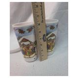 Christmas Snowman Plastic Glasses