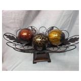 Decorative Glass Orb Display Stand