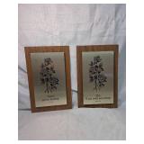 Scripture Wall Plaques with Rose Design