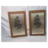 Scripture Wall Plaques with Rose Design