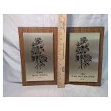 Scripture Wall Plaques with Rose Design