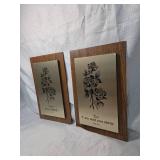 Scripture Wall Plaques with Rose Design