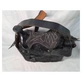 Western Saddle Style Leather Handbag