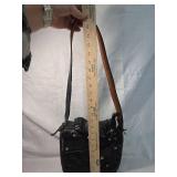Western Saddle Style Leather Handbag