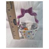 Gray Kittens Ice Cream Bowl Figurine