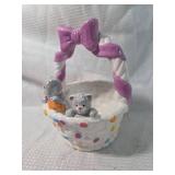 Gray Kittens Ice Cream Bowl Figurine