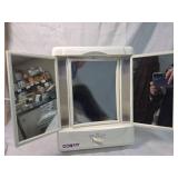 Vintage Conair Illuminated Tri-Fold Makeup Mirror