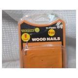 Topzone 1-inch Wood Nails 4oz Pack