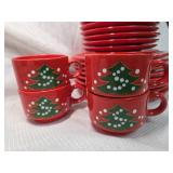 Waechtersbach Red Christmas Tree Dinnerware