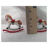 Miniature Decorated Rocking Horse Candle Holders