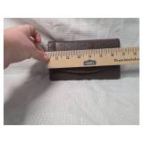 Brown Leather Tri-fold Wallet with Silver Accent