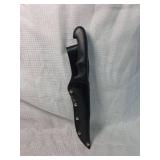 Fixed Blade Hunting Knife with Leather Sheath
