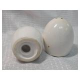 White Ceramic Salt and Pepper Shakers
