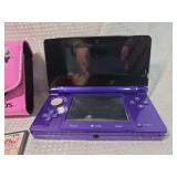 Nintendo 3DS Purple Console with Hello Kitty Case and Games