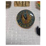 Lot of different pins