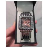 Royalton Crystal Square Ladies Watch
