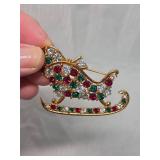 Set of 2 Holiday themed brooches