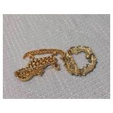 Set of 2 Holiday themed brooches