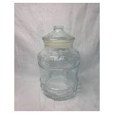 Apple Pattern Glass Storage Jar with Lid
