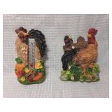 Rooster Garden Thermometer magnets