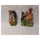 Rooster Garden Thermometer magnets