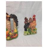Rooster Garden Thermometer magnets