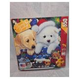 (2)550 Piece Holiday Puzzle Set - Wolves and Puppies