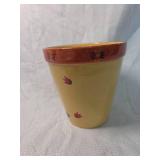 Hand Painted Rooster Pot