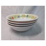 Rooster Pattern Soup Bowls Set