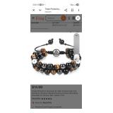 Tiger Eye and Obsidian Beaded Bracelet