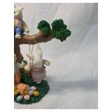 Easter Bunny Family Tree Figurine
