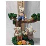 Easter Bunny Family Tree Figurine