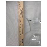 Clear Glass Ruffled Edge Vase