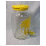VINTAGE Sun Tea Glass Gallon Jar with Spigot Glass Jug SUNTEA