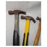 Set of 3 Claw Hammers - Mixed Brands