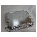 Decorative Silver toned Serving Trays