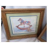 Rocking Horse Nursery Wall Art Set