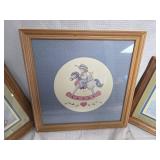 Rocking Horse Nursery Wall Art Set