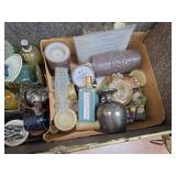 Historical Steamer Trunk with collection of different decor