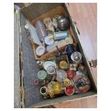 Historical Steamer Trunk with collection of different decor