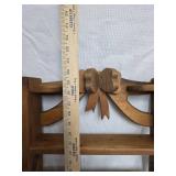 Wooden Wall Shelf with Decorative Bow
