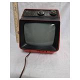 1970s General Electric Orange Portable TV