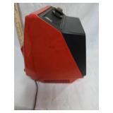 1970s General Electric Orange Portable TV
