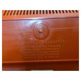 1970s General Electric Orange Portable TV