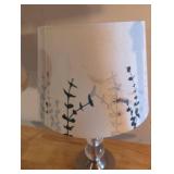 4 lamps - all turned on when tested; 2 Crystal Ball Stacked Table Lamps & 2 silver base lamps.