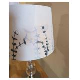 4 lamps - all turned on when tested; 2 Crystal Ball Stacked Table Lamps & 2 silver base lamps.