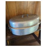 Bakeware- Pyrex & Anchorware; Large Roaster; Mugs, Glass Pint, glass sealed jar; all in lot.