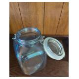 Bakeware- Pyrex & Anchorware; Large Roaster; Mugs, Glass Pint, glass sealed jar; all in lot.